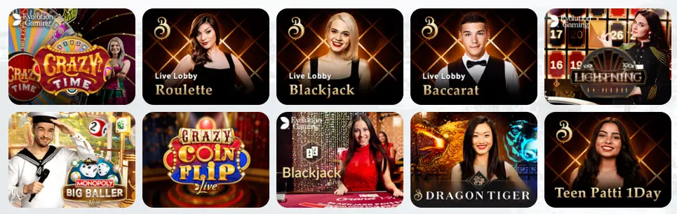 Jeux de casino en direct 50 Crowns Casino