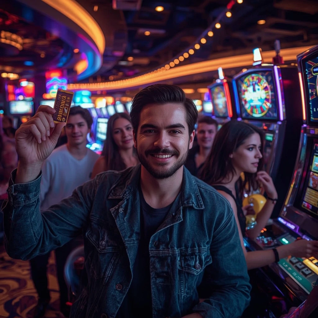 une personne avec un bonus du casino 50 Crowns Casino