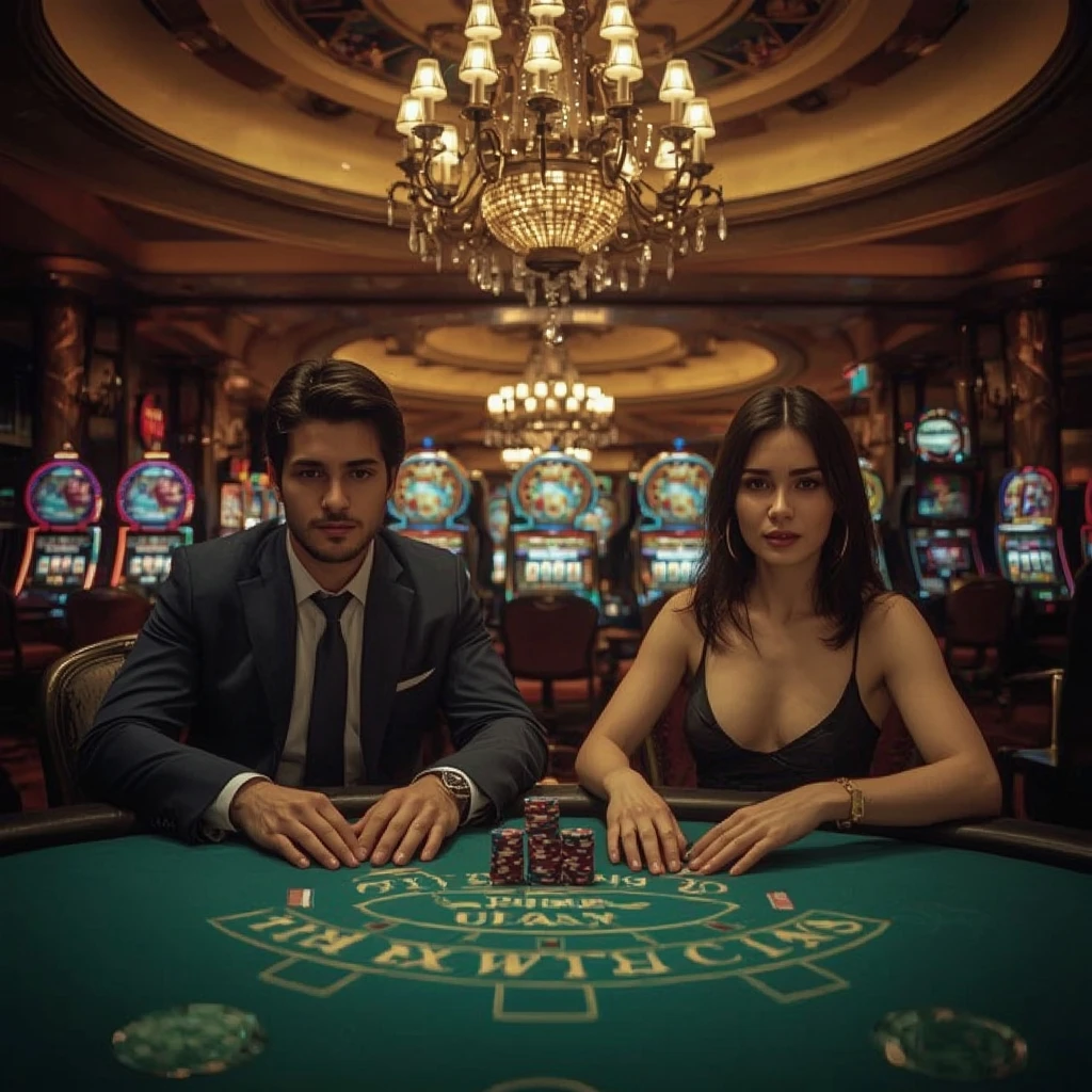 Deux joueurs de poker dans un 50 Crowns Casino